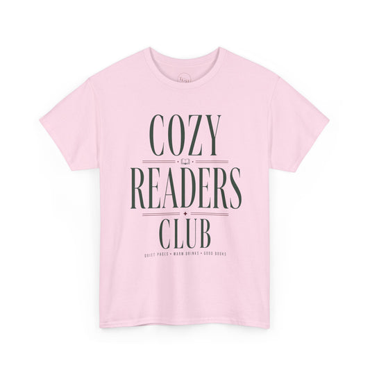 Cozy Readers Club T-Shirt - Feminine Literary Tee