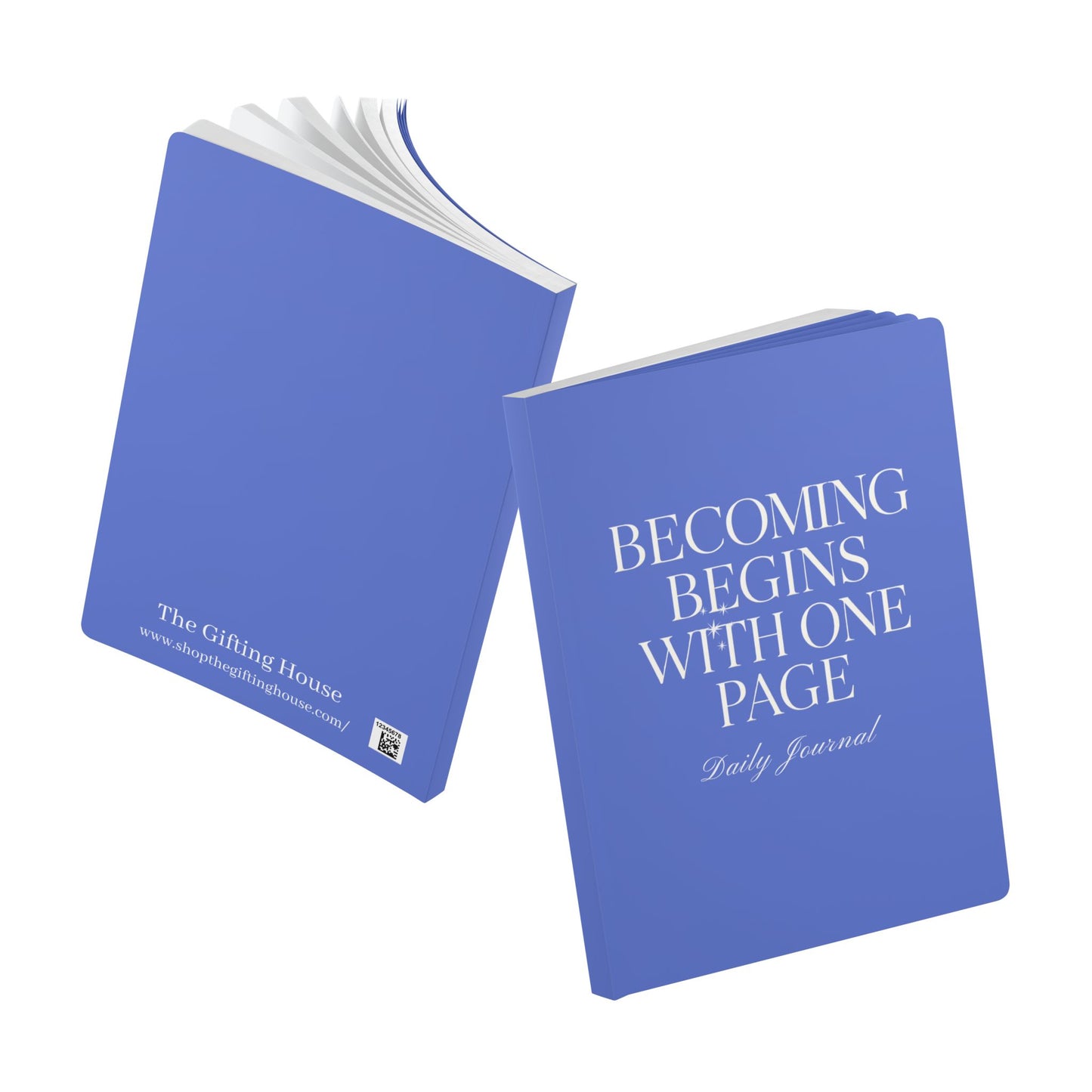 Becoming Begins with One Page Daily Journal - Blue