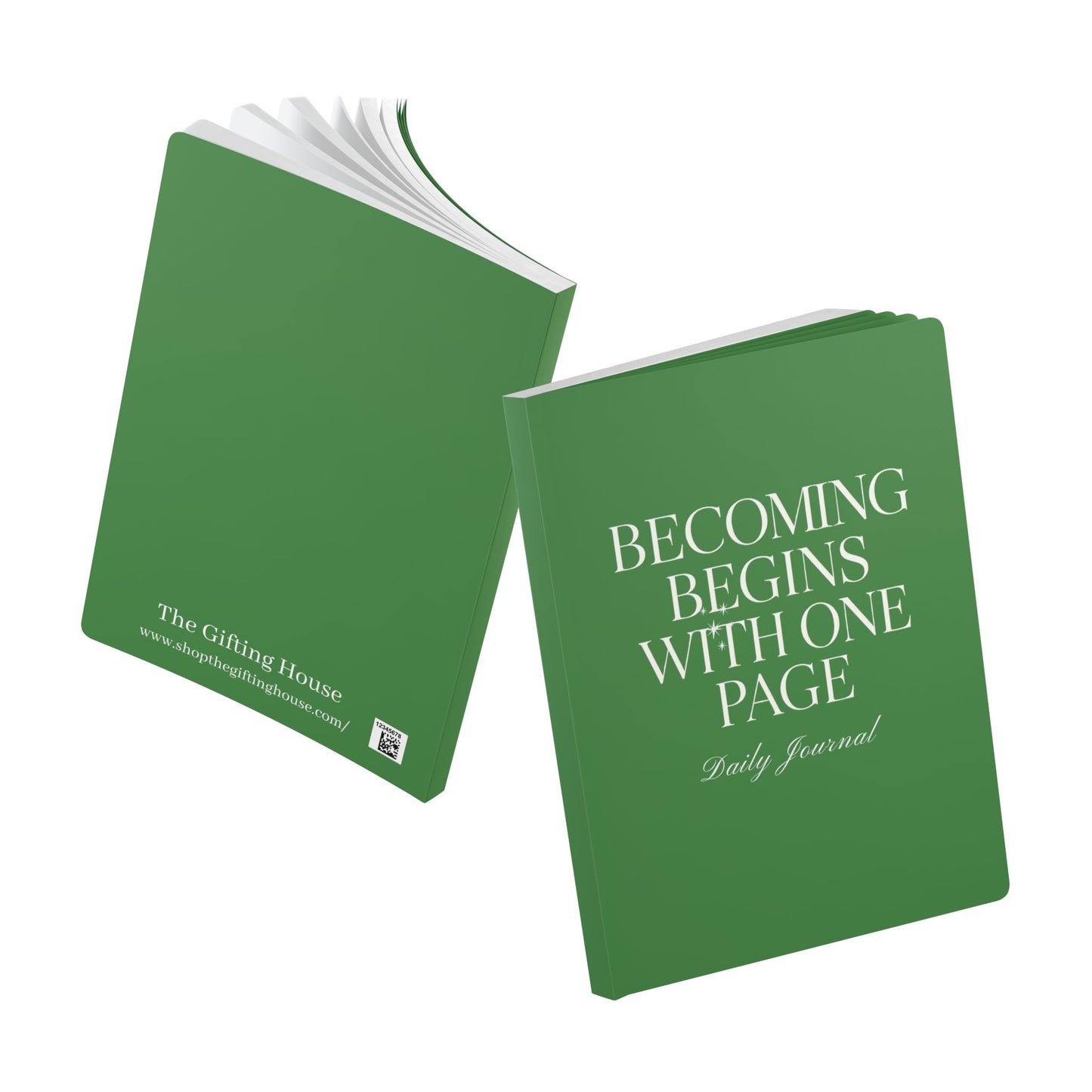 Becoming Begins with One Page Daily Journal - Green