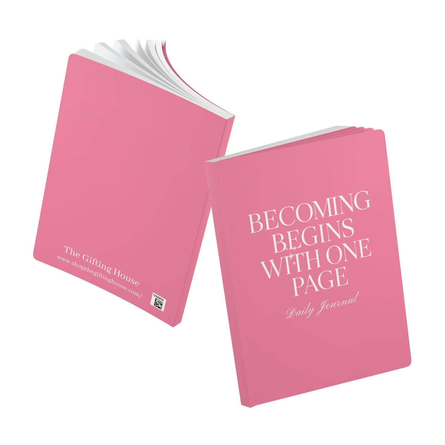 Becoming Begins with One Page Daily Journal - Pink
