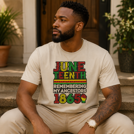 Juneteenth Remembering My Ancestors 1865 Tee