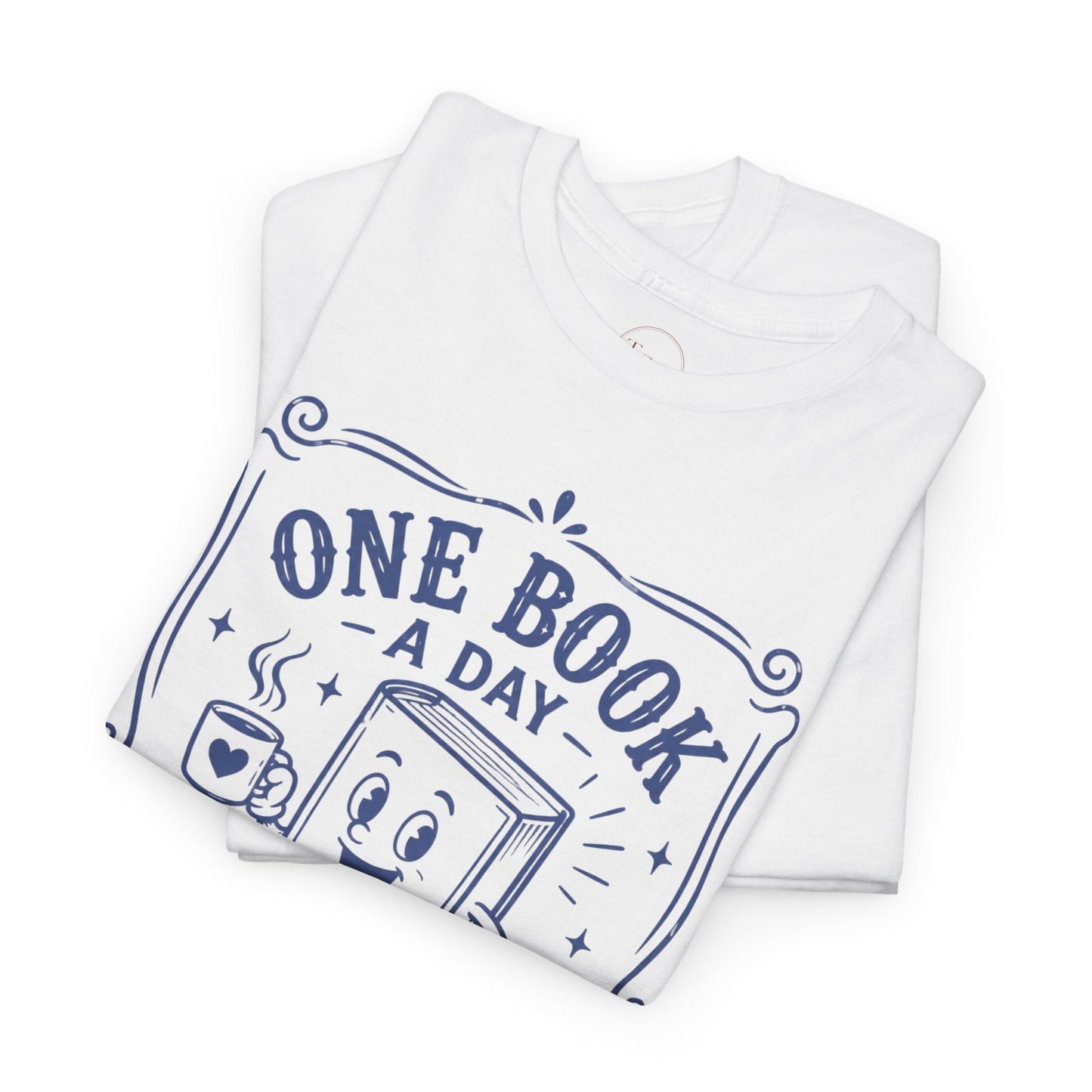 One Book a Day Keeps the Chaos Away T-Shirt — Book Lover Gift