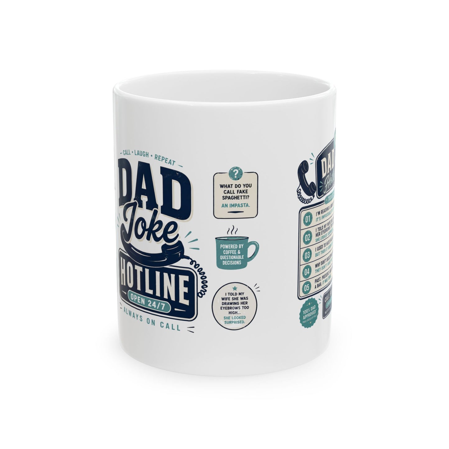 Funny Hotline Dad Jokes Mug — Father’s Day Gift