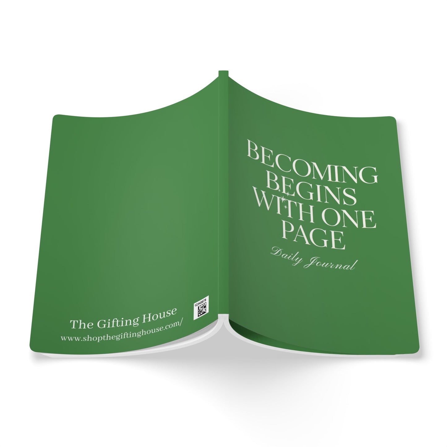 Becoming Begins with One Page Daily Journal - Green