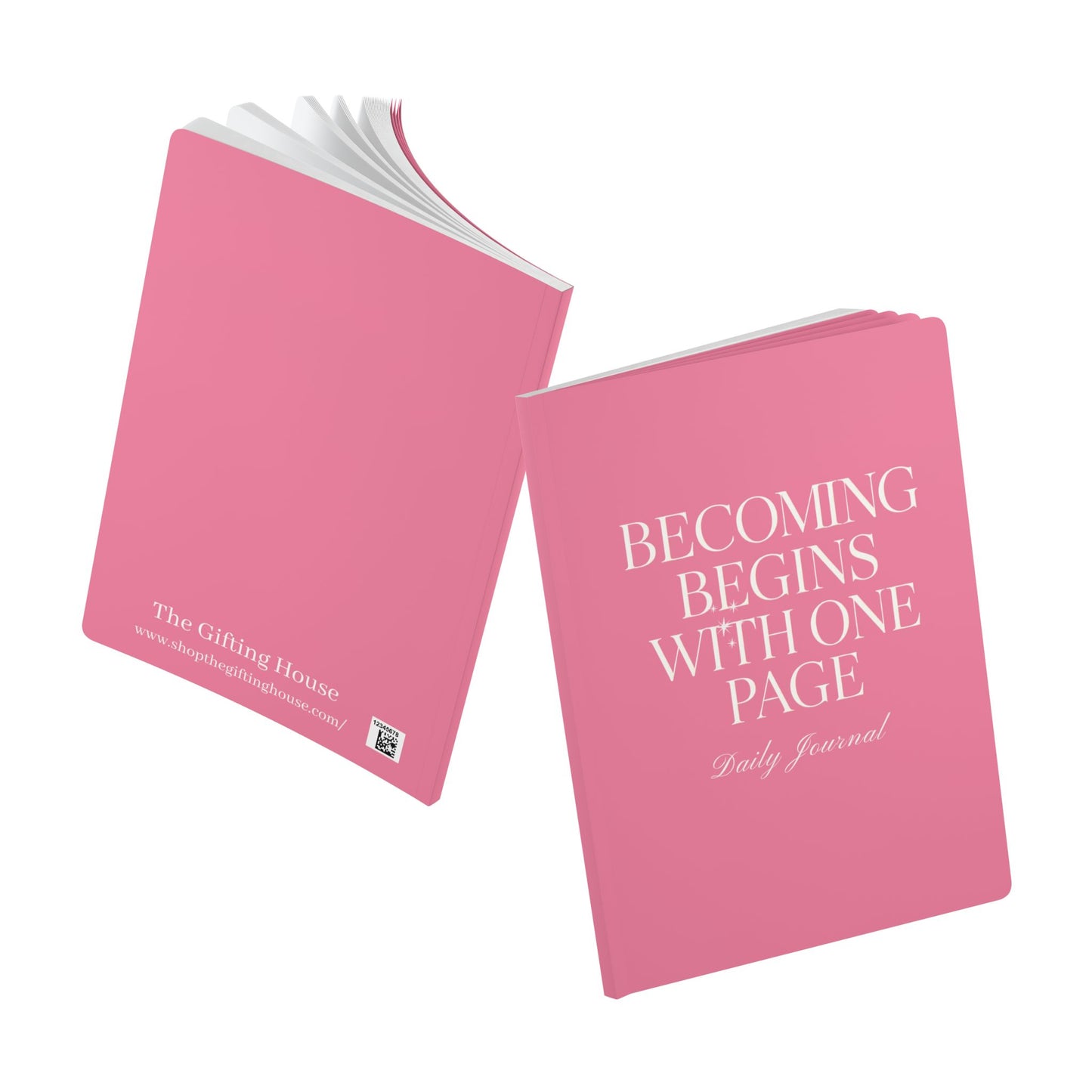 Becoming Begins with One Page Daily Journal - Pink