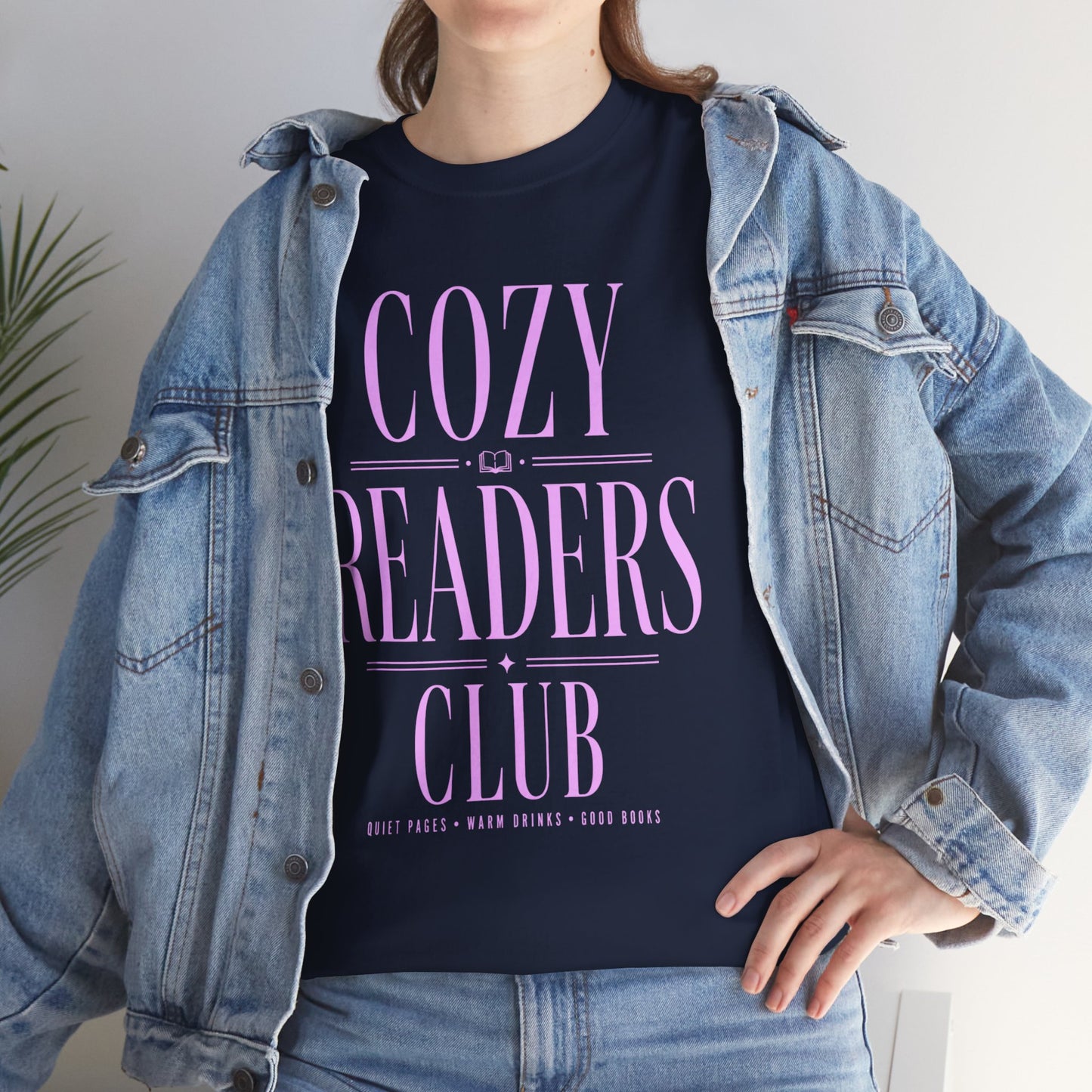 Cozy Readers Club T-Shirt - Feminine Literary Tee
