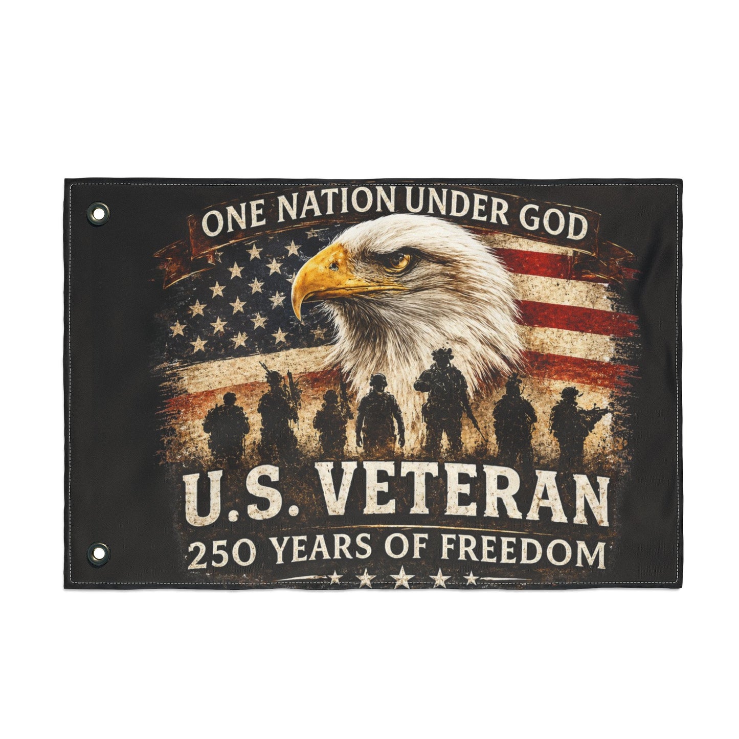 US Veteran 250th Anniversary Flag — 4th of July Patriotic Decor