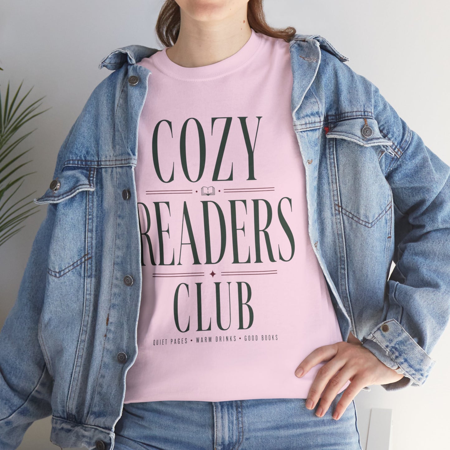 Cozy Readers Club T-Shirt - Feminine Literary Tee