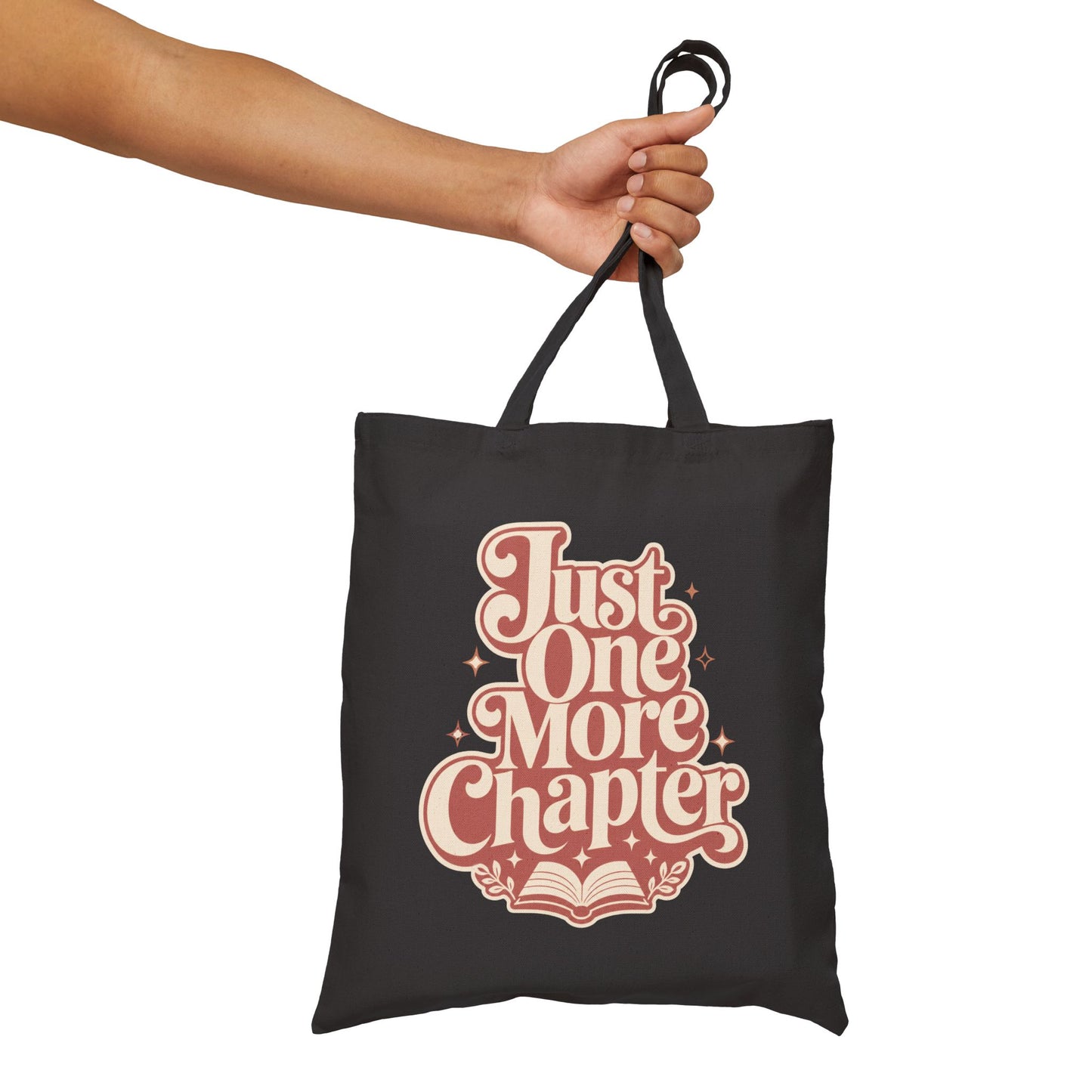 "Just One More Chapter" Book Lover Canvas Tote — Book Lover Gift