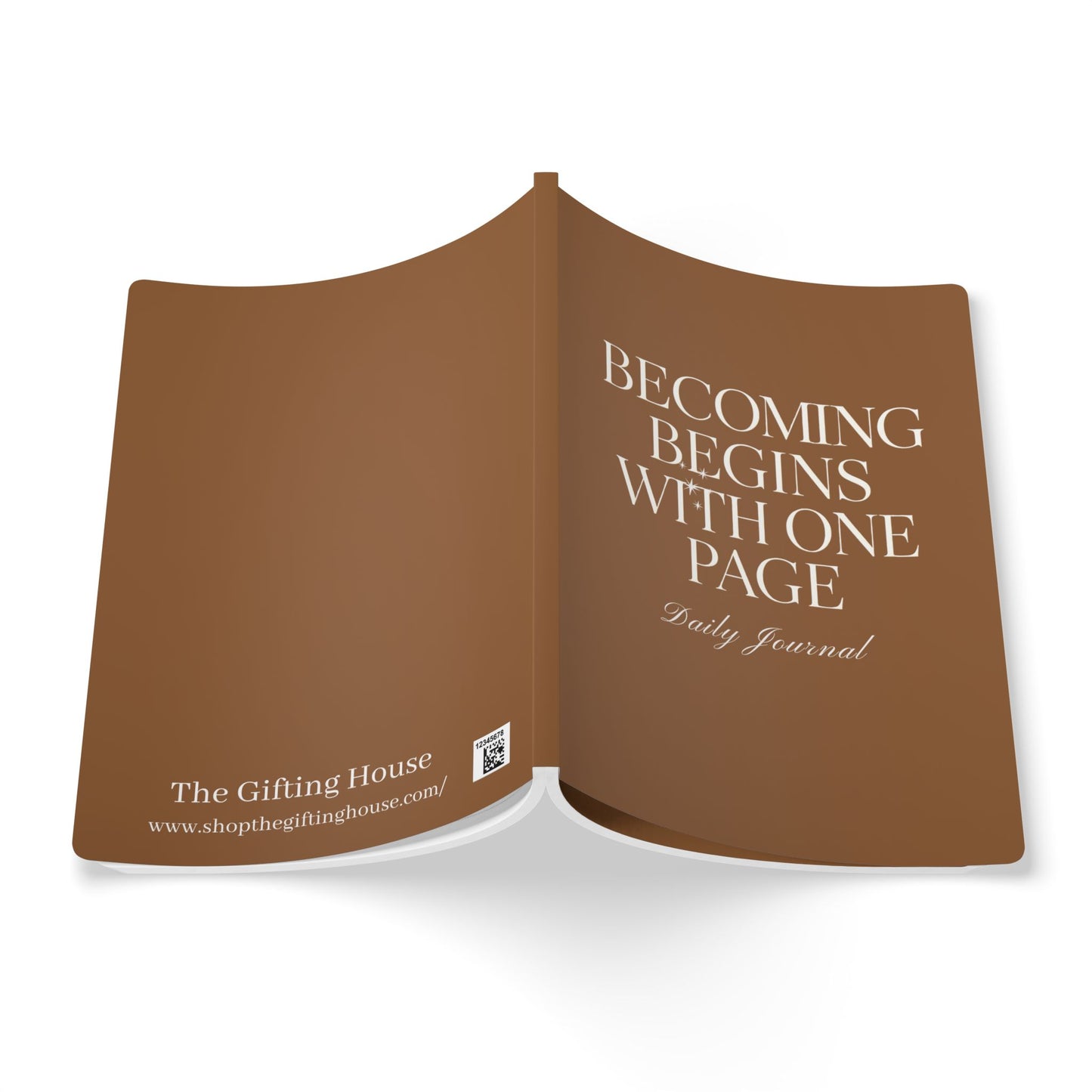 Becoming Begins with One Page Daily Journal - Brown