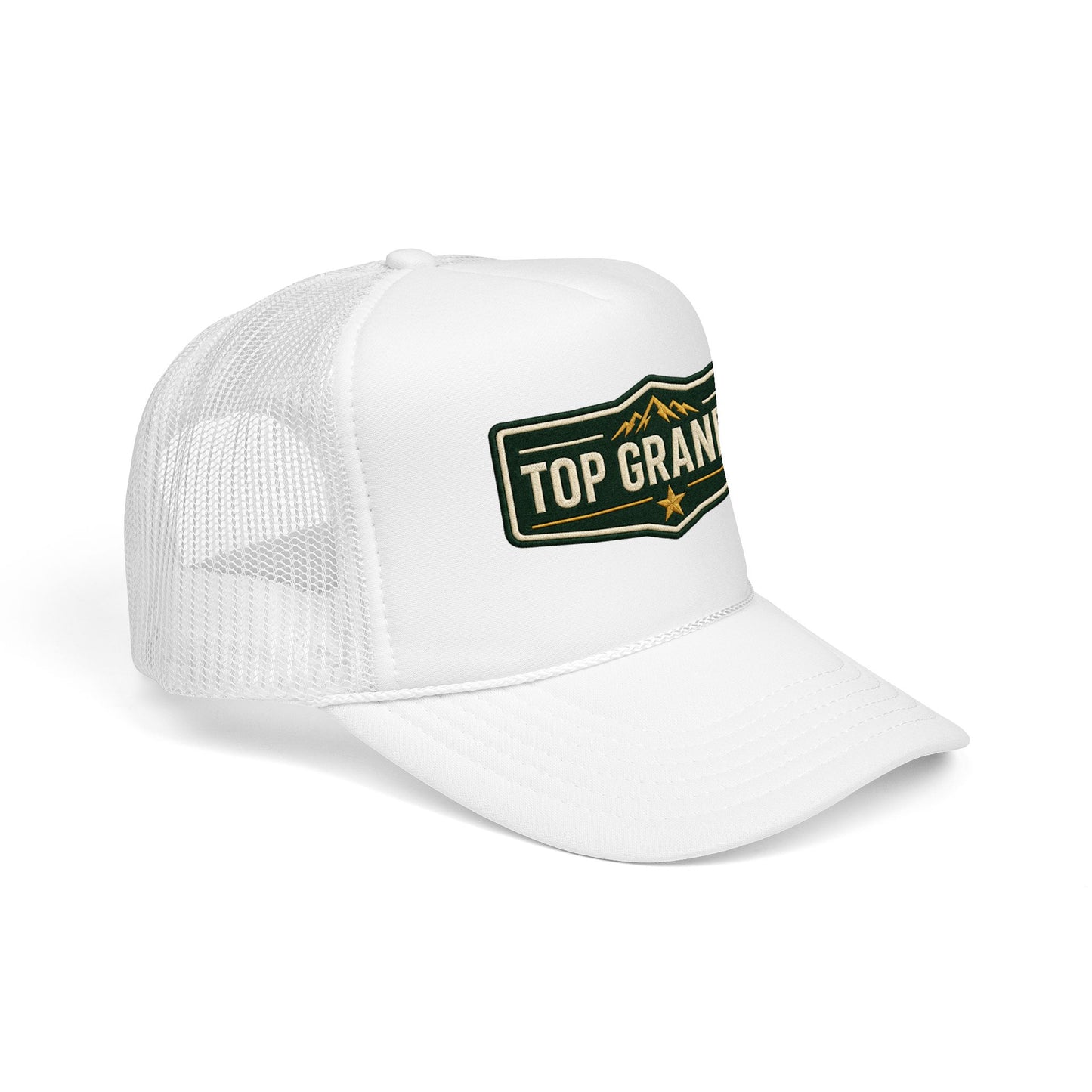 Top Grandpa Trucker Hat – Vintage Patch Fathers Day Gift