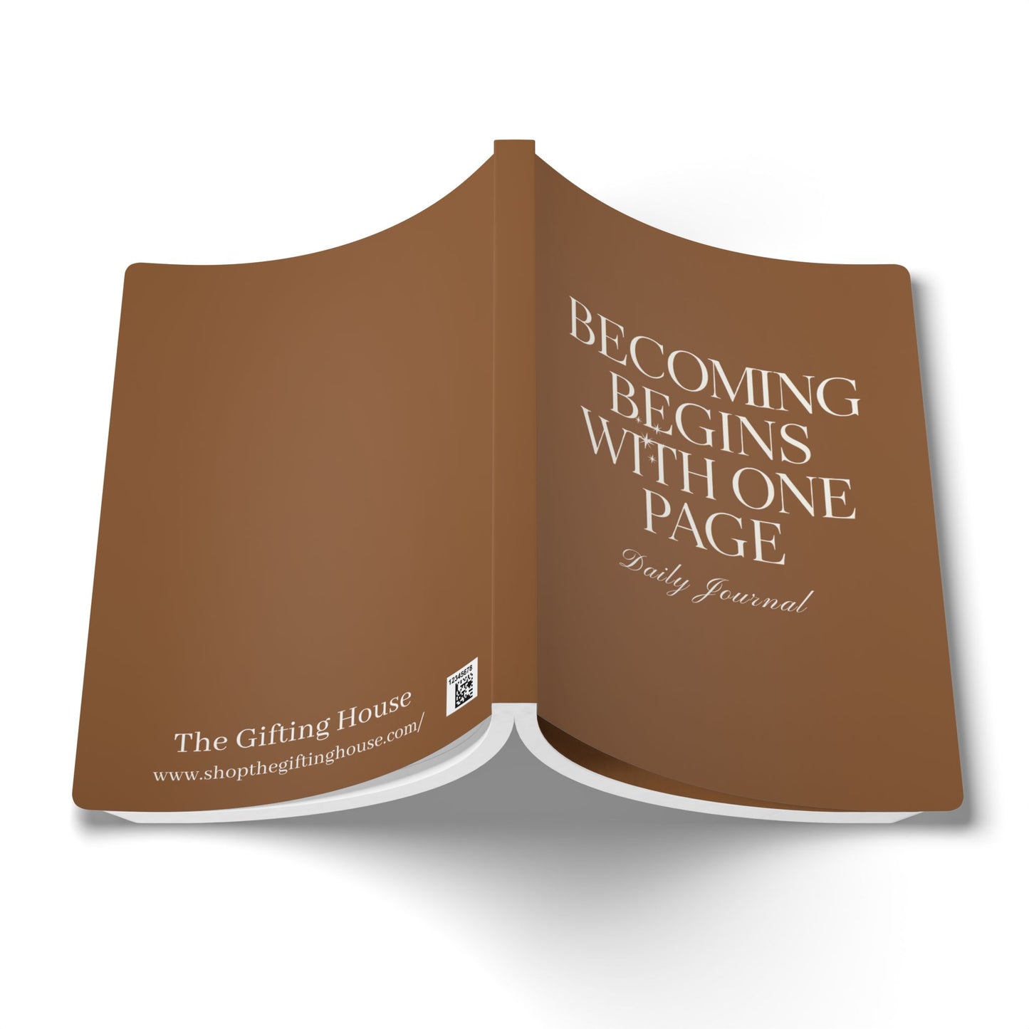 Becoming Begins with One Page Daily Journal - Brown