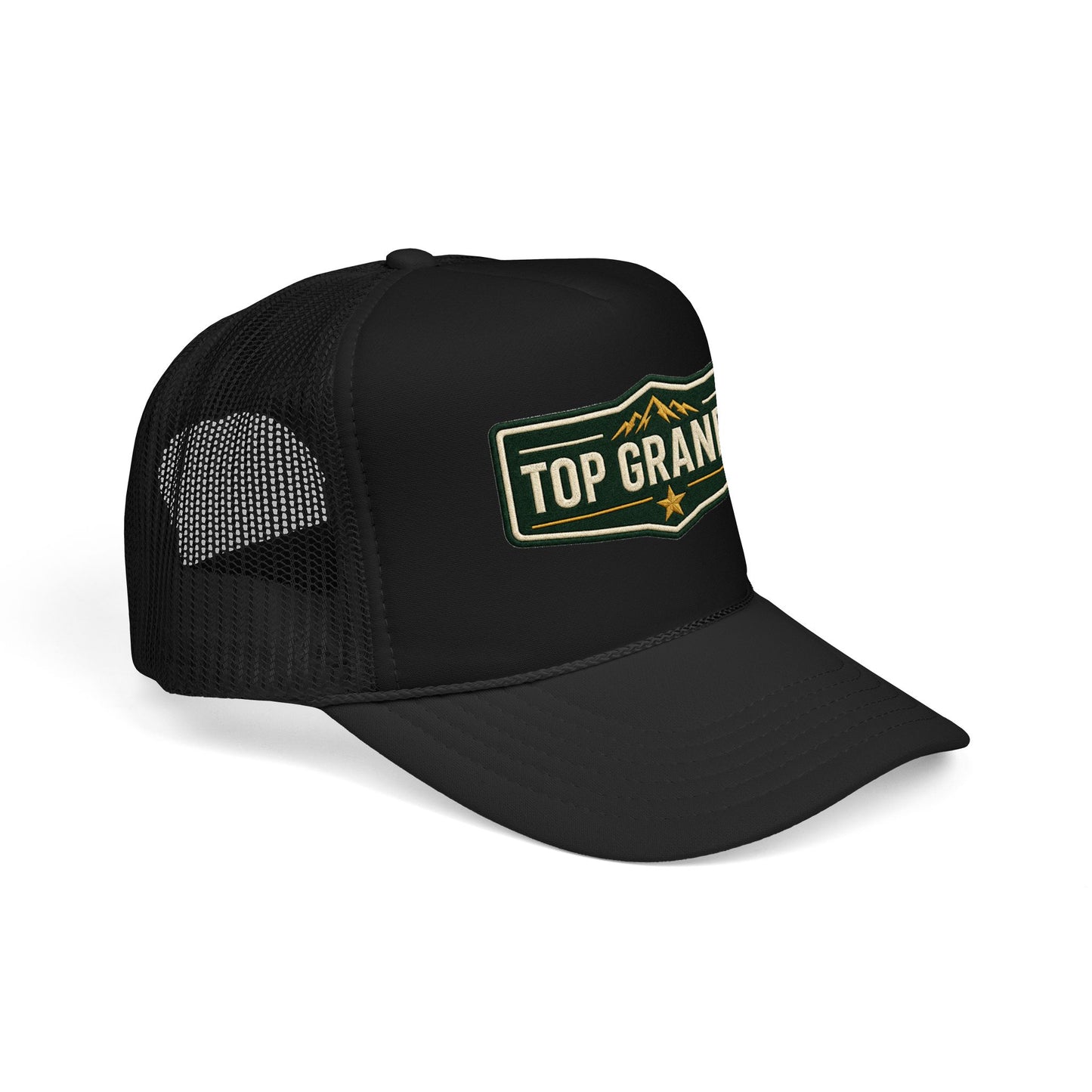 Top Grandpa Trucker Hat – Vintage Patch Fathers Day Gift