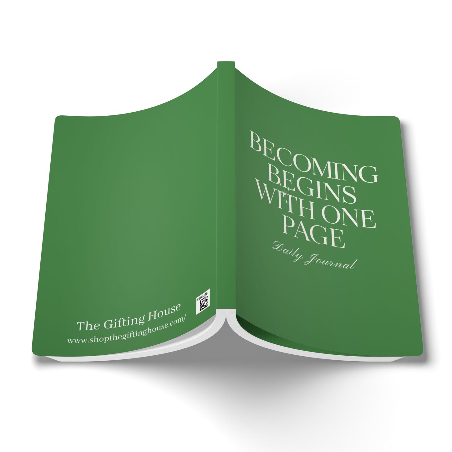 Becoming Begins with One Page Daily Journal - Green