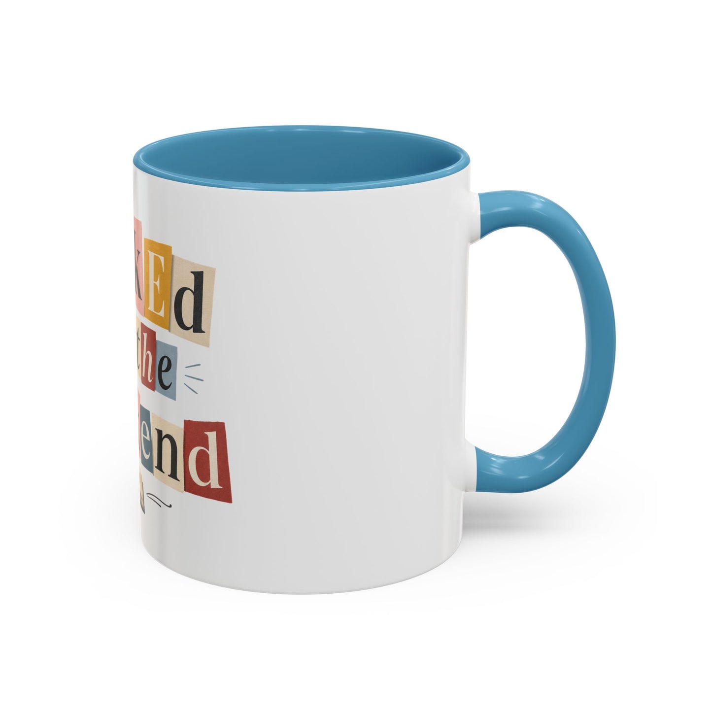 Booked for the Weekend Accent Coffee Mug - Cute Book Lover Cup