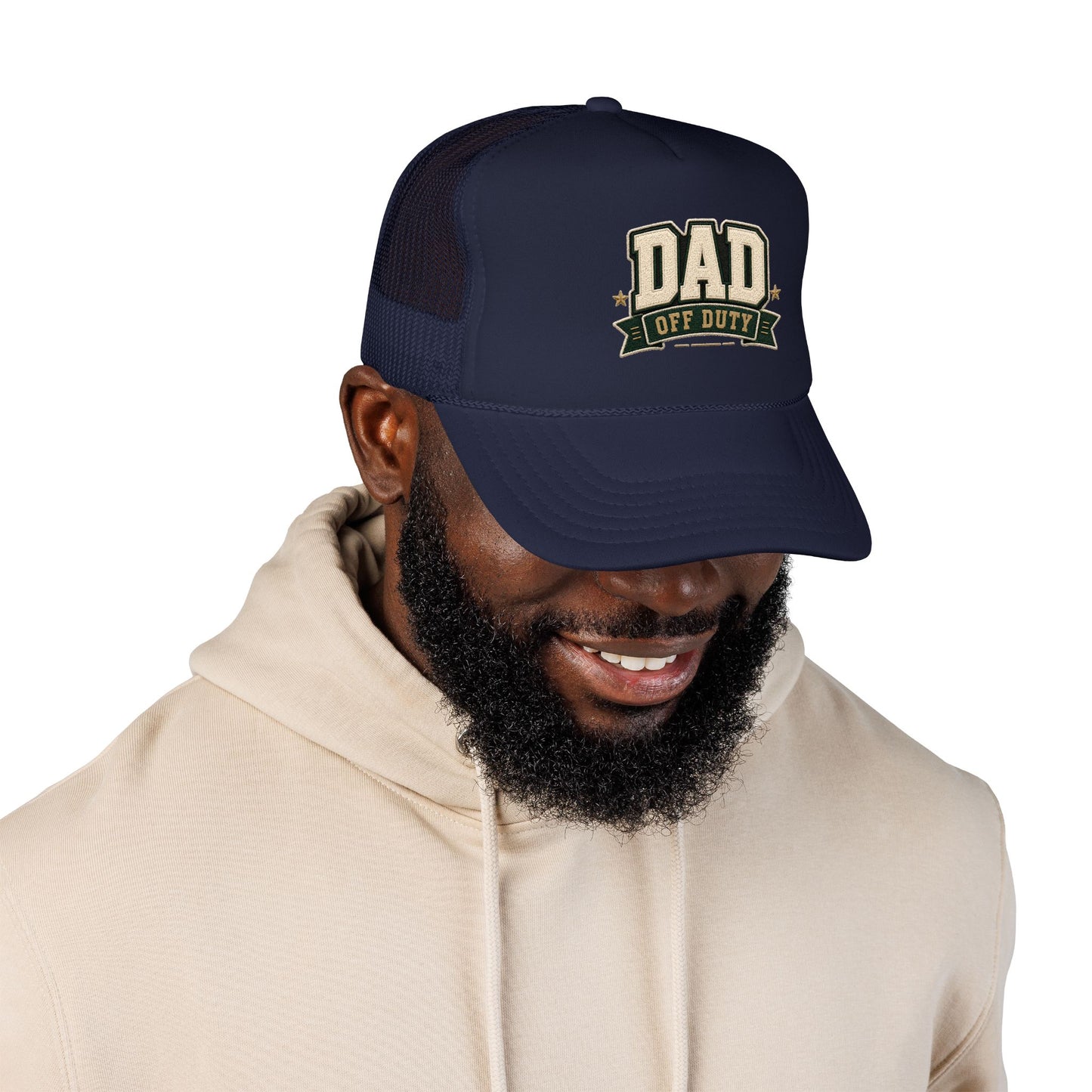 Dad Off Duty Trucker Hat - Vintage Patch Cap for Fathers Day Gift