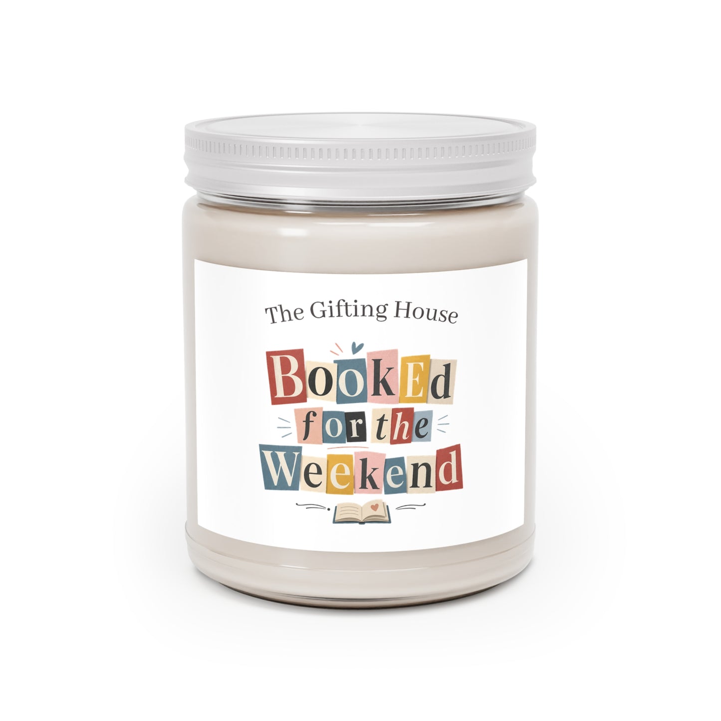 Bookish Soy Candle 9oz - Booked for the Weekend Reader Gift