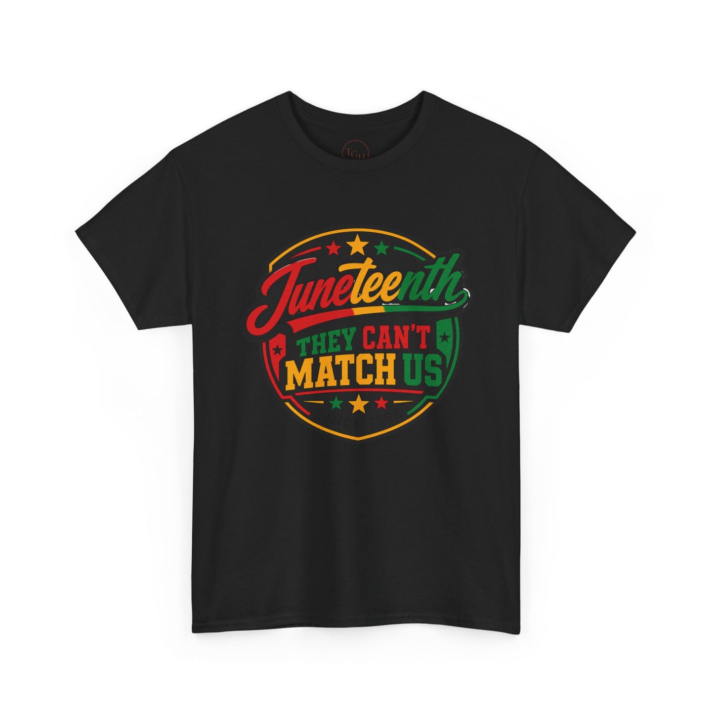 "They Can't Match Us" Retro Badge T-Shirt (Since 1865) - Juneteenth Tee Gift