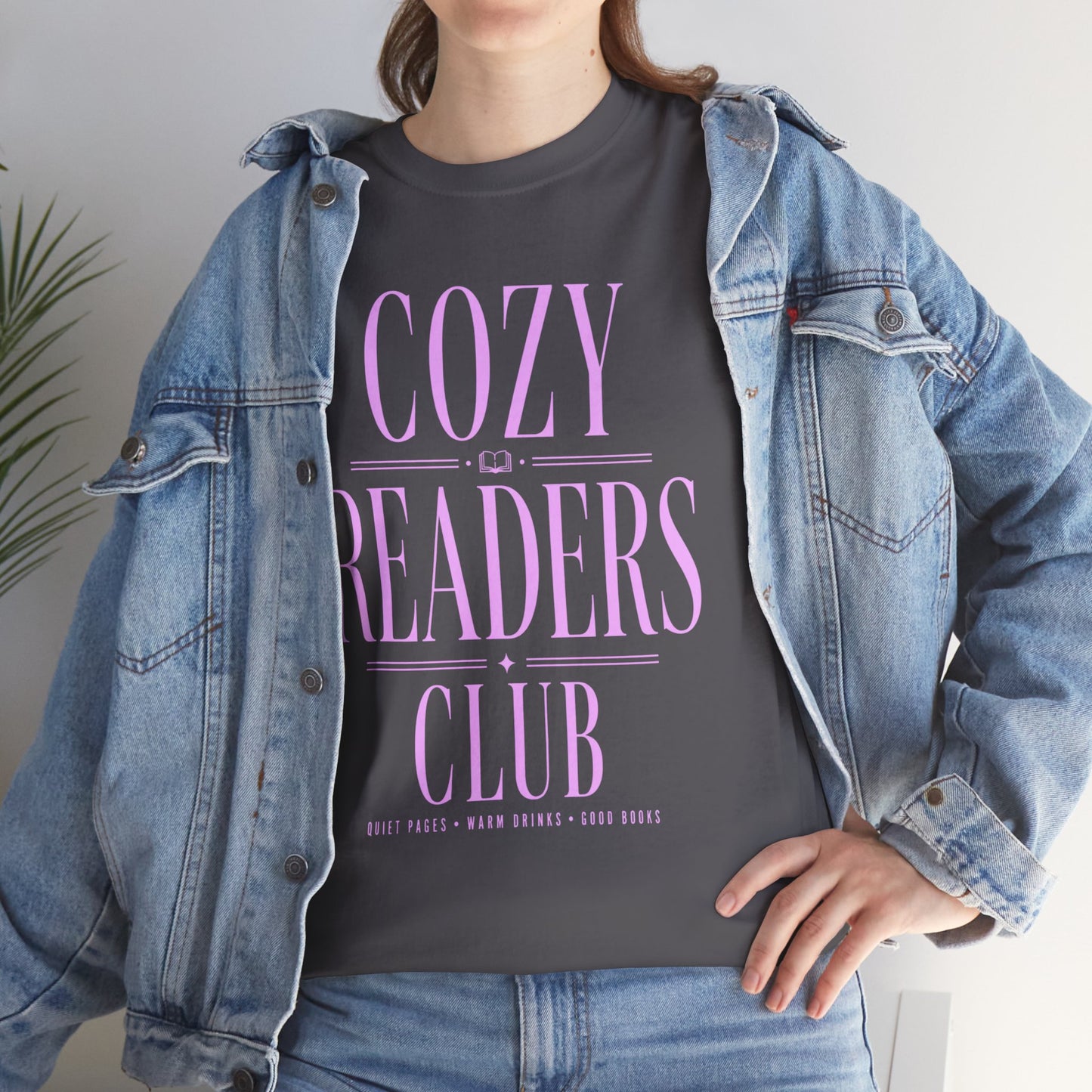 Cozy Readers Club T-Shirt - Feminine Literary Tee