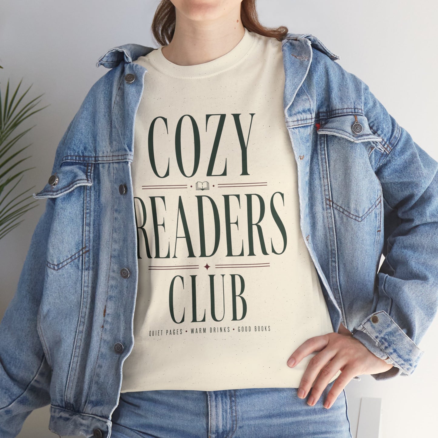 Cozy Readers Club T-Shirt - Feminine Literary Tee