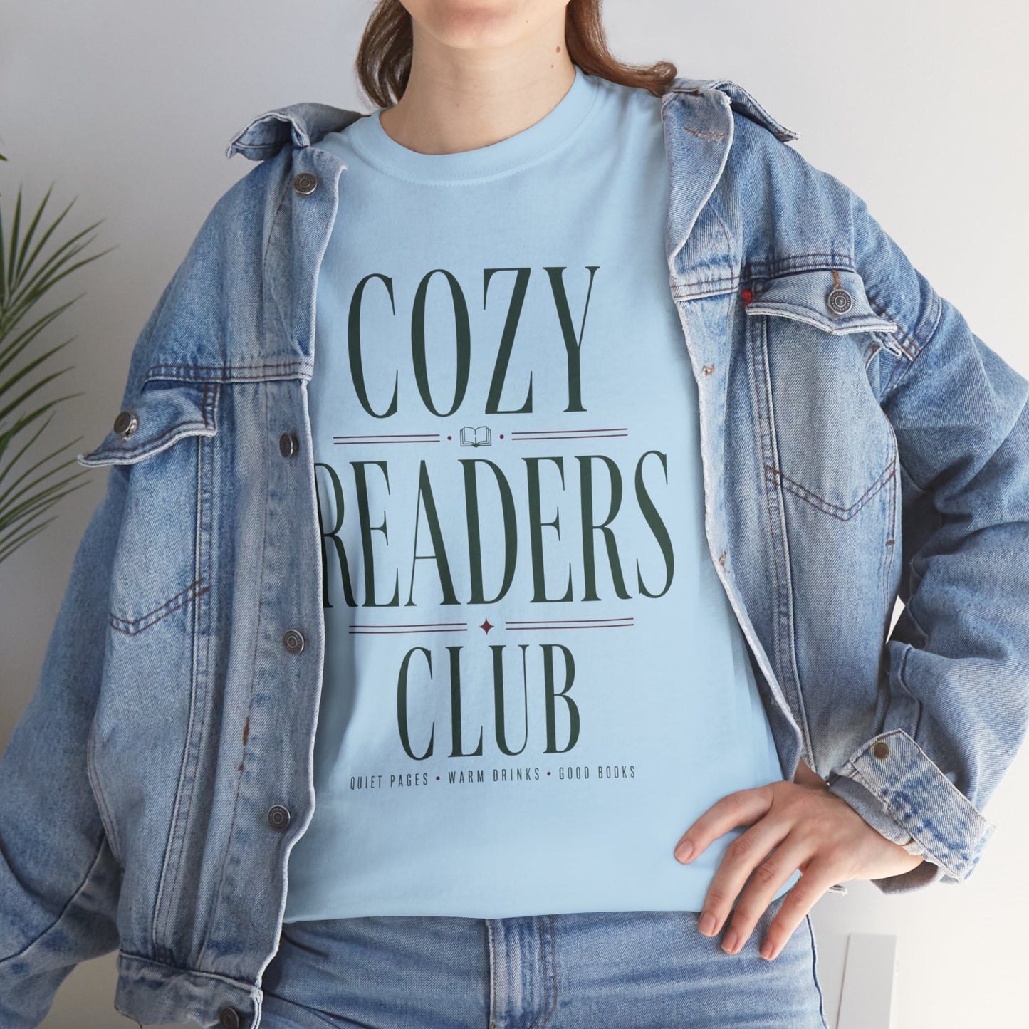 Cozy Readers Club T-Shirt - Feminine Literary Tee