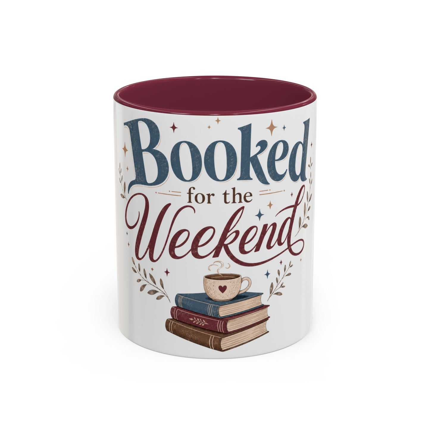 Booked for the Weekend Mug - Cozy Book Lover Coffee Cup