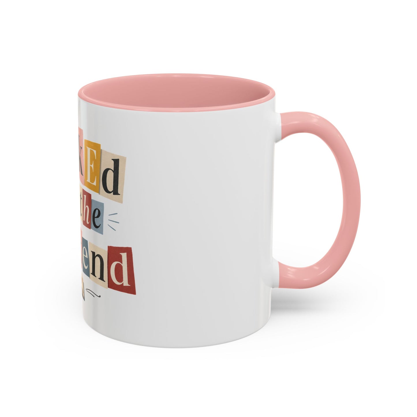 Booked for the Weekend Accent Coffee Mug - Cute Book Lover Cup