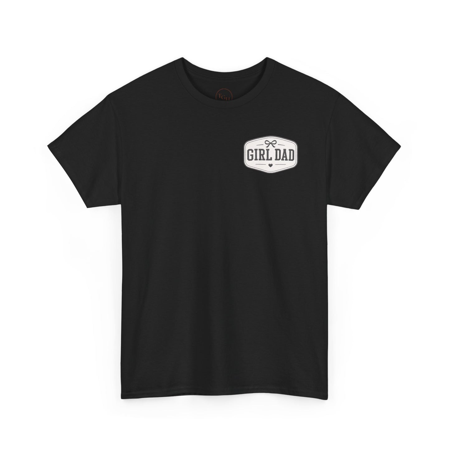 Girl Dad Embroidered T‑Shirt – Retro Tee Proud Fathers Gift