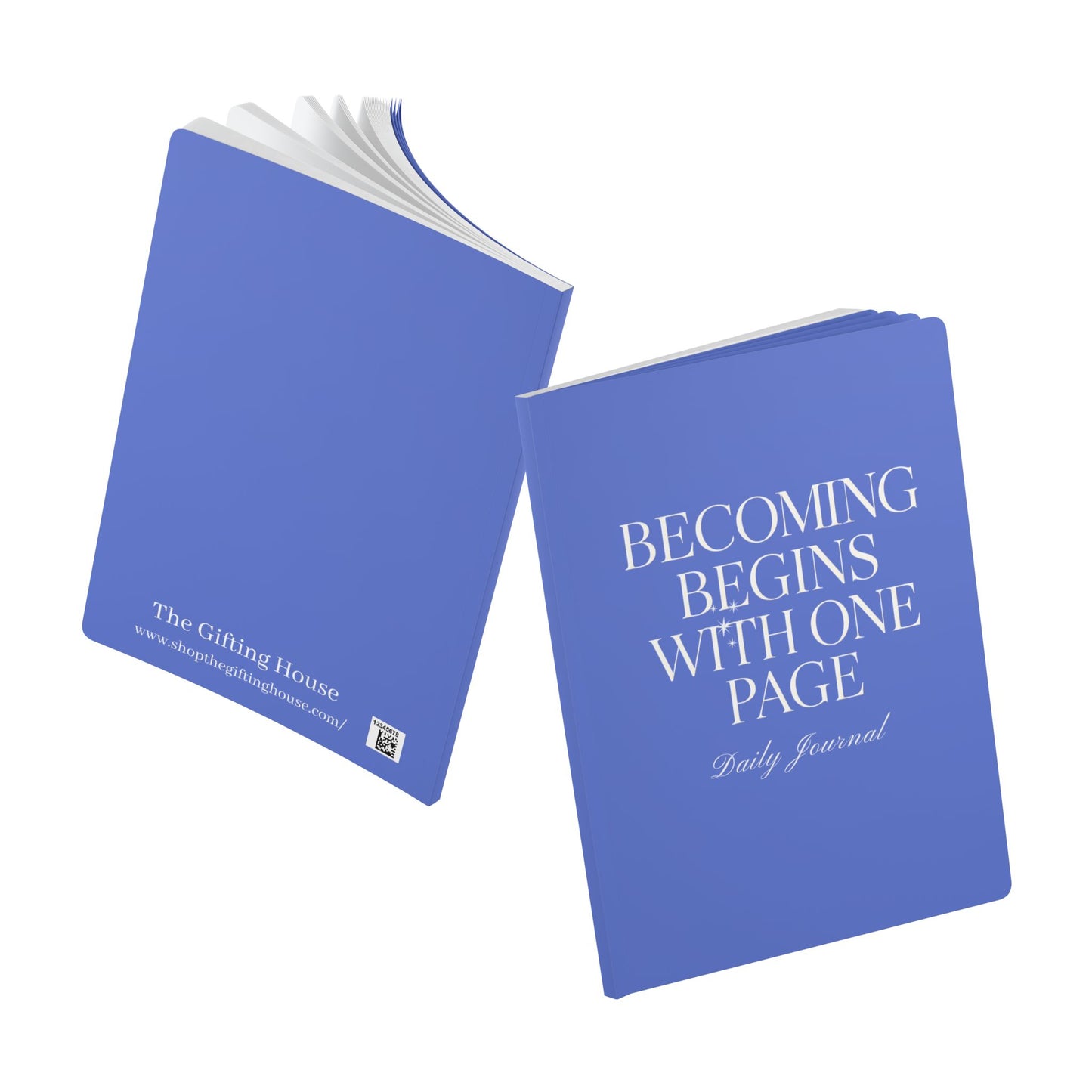 Becoming Begins with One Page Daily Journal - Blue