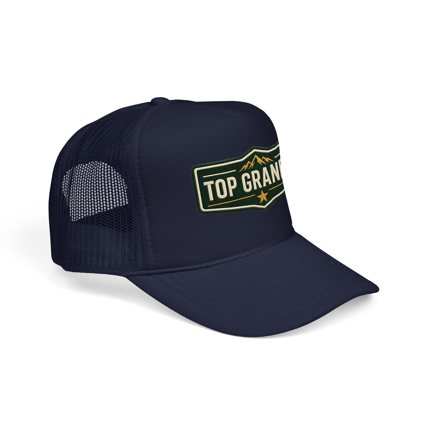 Top Grandpa Trucker Hat – Vintage Patch Fathers Day Gift