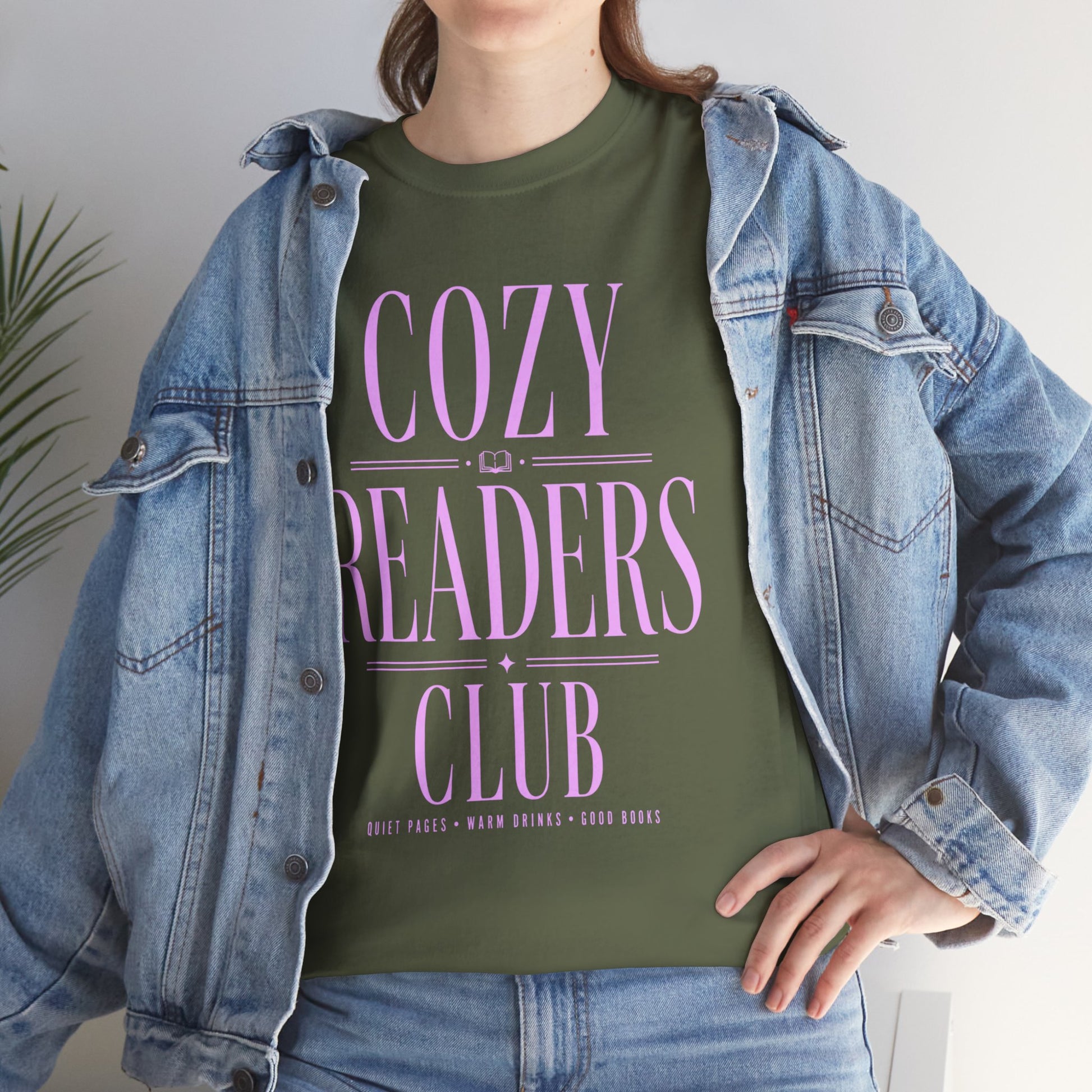 Cozy Readers Club T-Shirt - Feminine Literary Tee