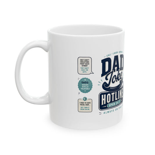Funny Hotline Dad Jokes Mug — Father’s Day Gift