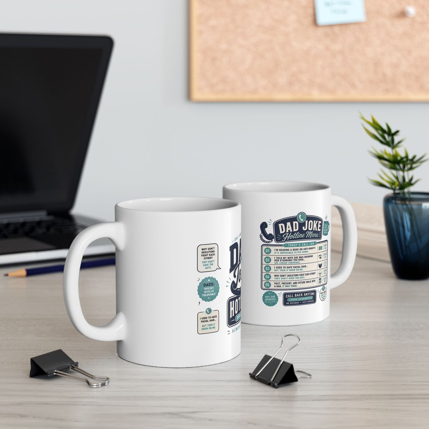 Funny Hotline Dad Jokes Mug — Father’s Day Gift