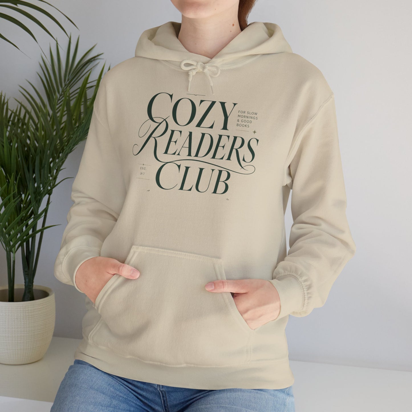 Cozy Readers Club Hoodie - Pullover for Book Lovers