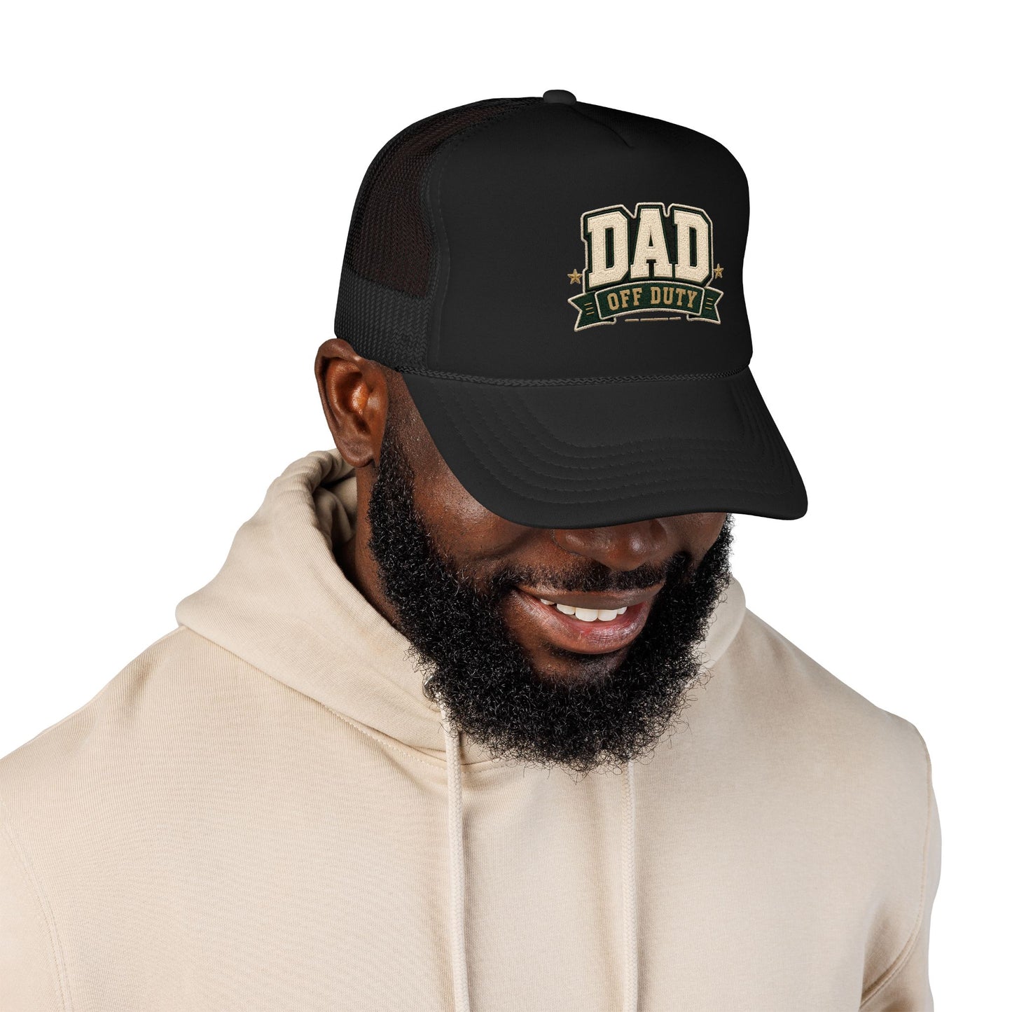 Dad Off Duty Trucker Hat - Vintage Patch Cap for Fathers Day Gift