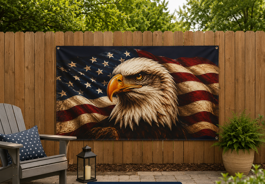 American Eagle Flag — 4th of July Patriotic Decor