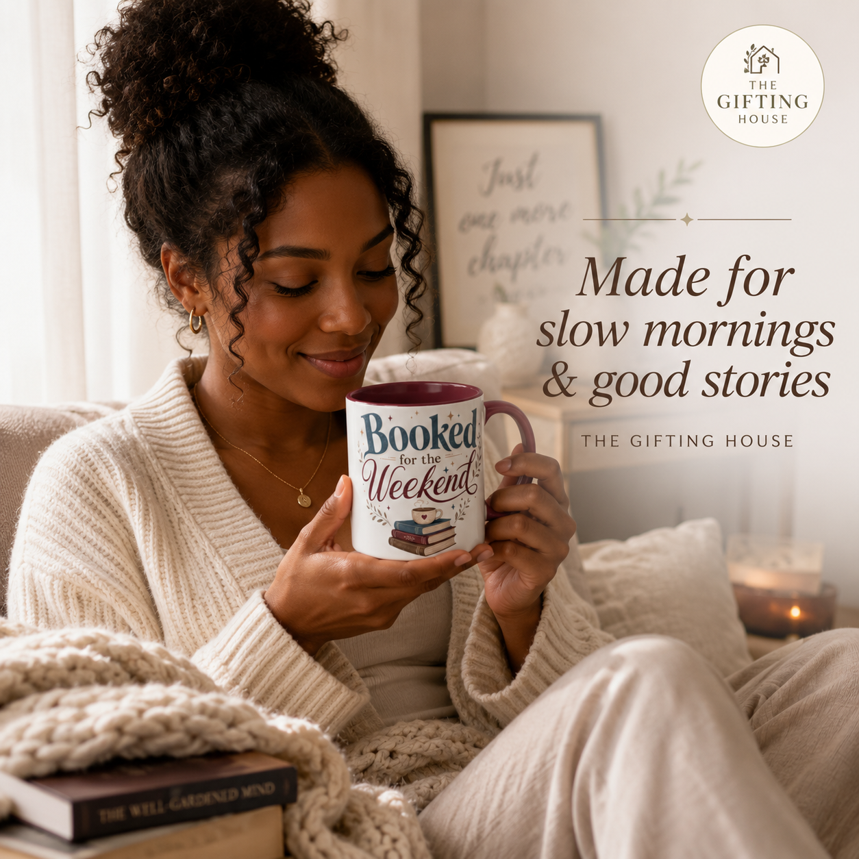 Booked for the Weekend Mug - Cozy Book Lover Coffee Cup