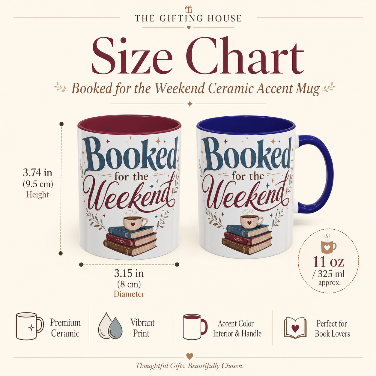 Booked for the Weekend Mug - Cozy Book Lover Coffee Cup