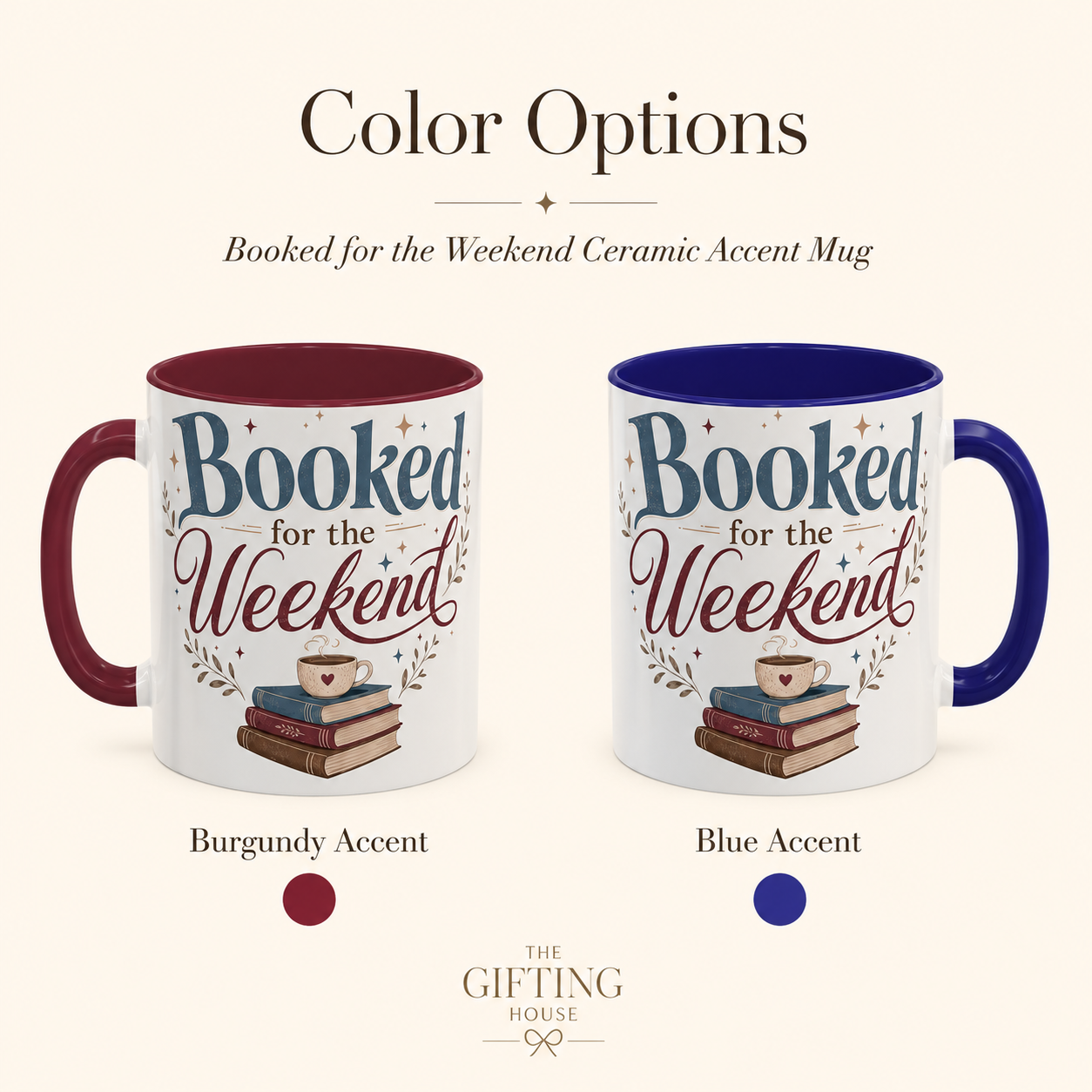 Booked for the Weekend Mug - Cozy Book Lover Coffee Cup