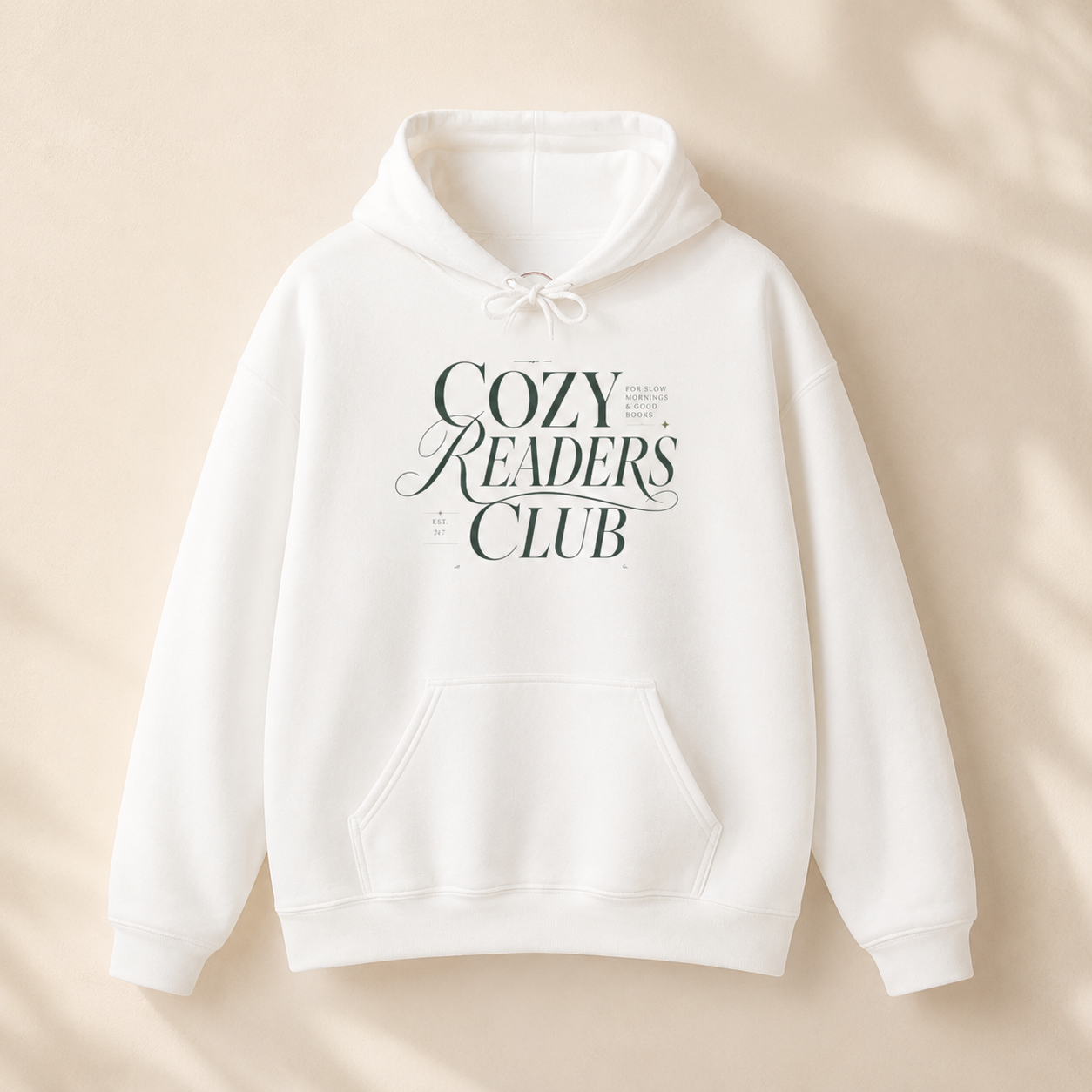 Cozy Readers Club Hoodie - Pullover for Book Lovers