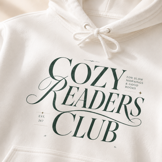 Cozy Readers Club Hoodie - Pullover for Book Lovers