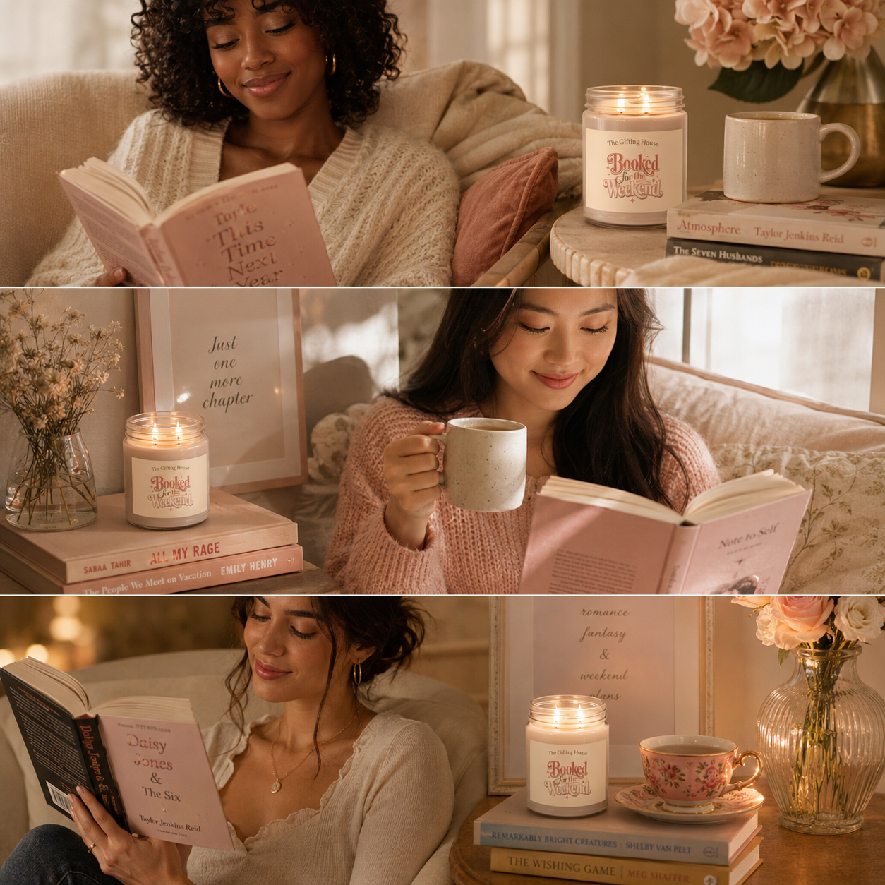 Booked for the Weekend Soy Candle - 9oz Scented Jar