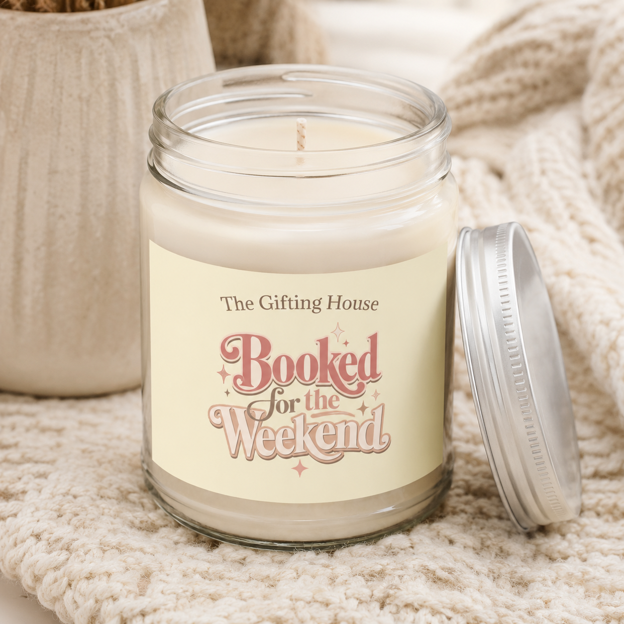Booked for the Weekend Soy Candle - 9oz Scented Jar