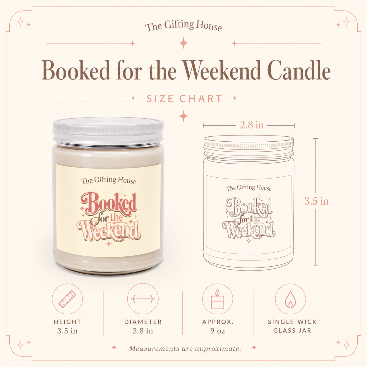 Booked for the Weekend Soy Candle - 9oz Scented Jar