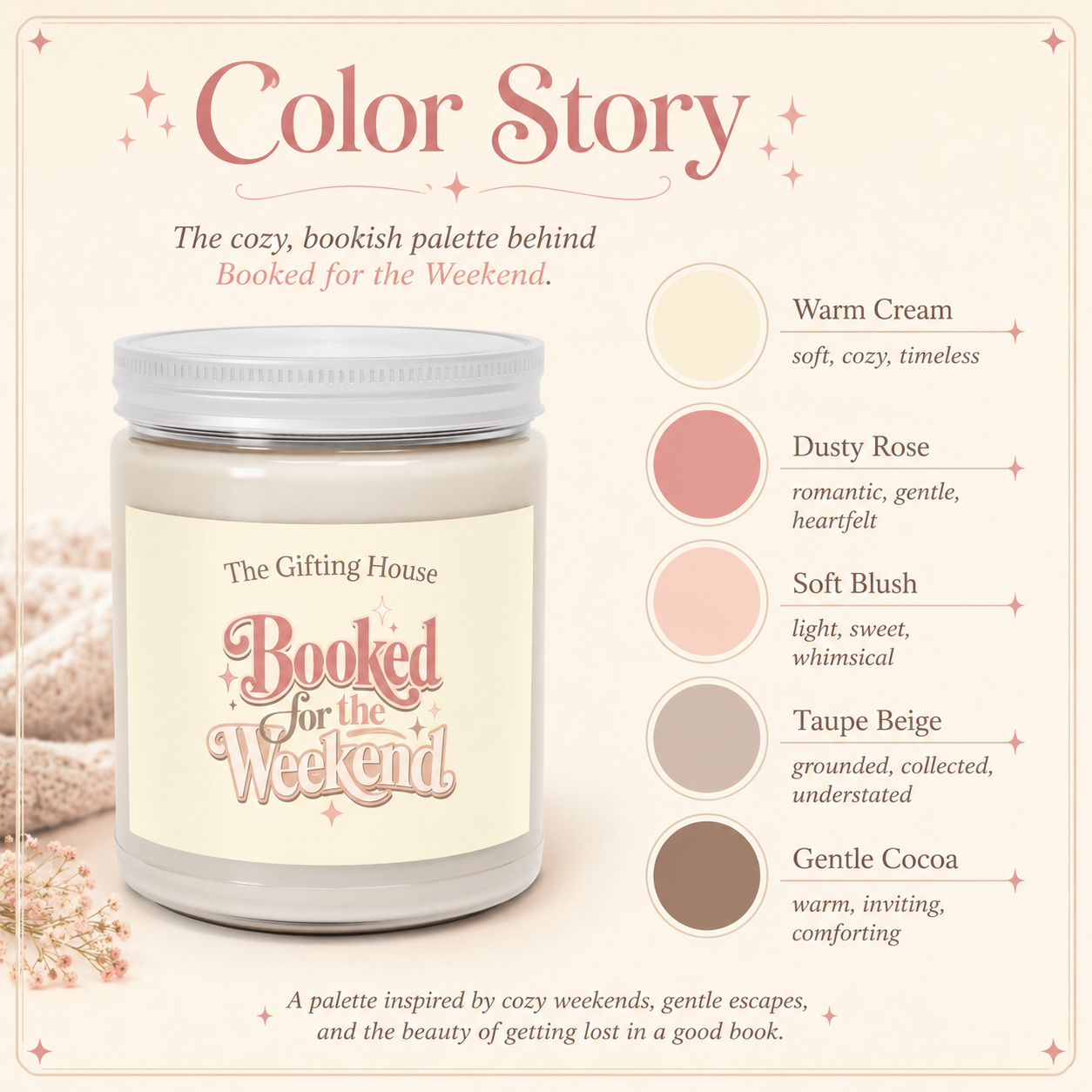 Booked for the Weekend Soy Candle - 9oz Scented Jar