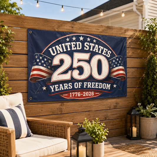 250 Years of Freedom Flag — America 250th Anniversary Decor