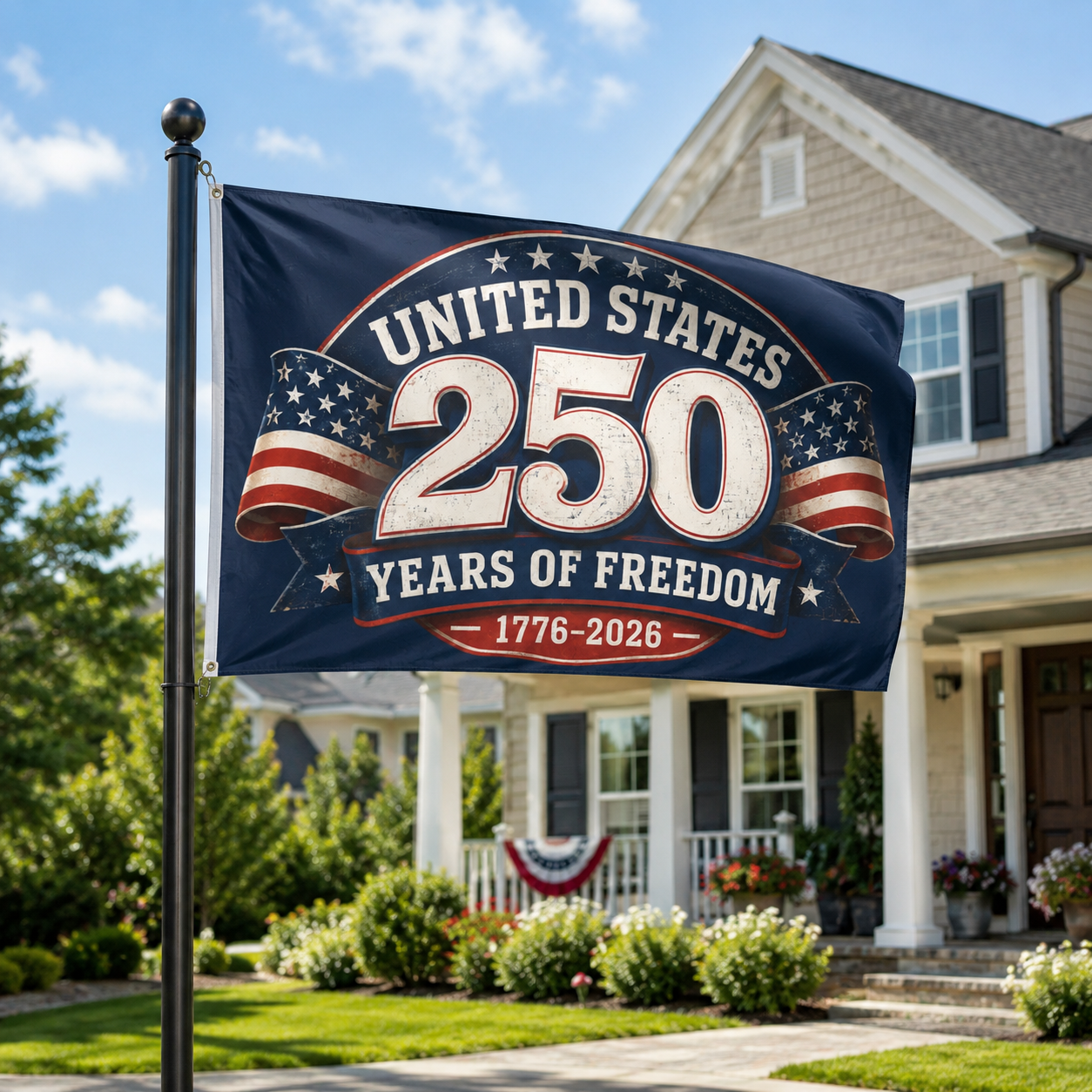 250 Years of Freedom Flag — America 250th Anniversary Decor