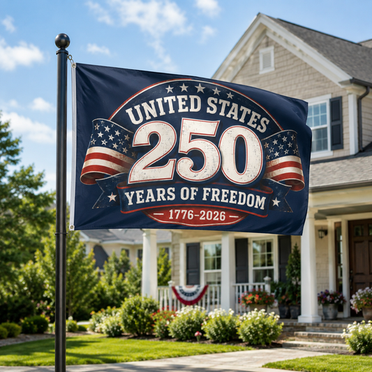 250 Years of Freedom Flag — America 250th Anniversary Decor