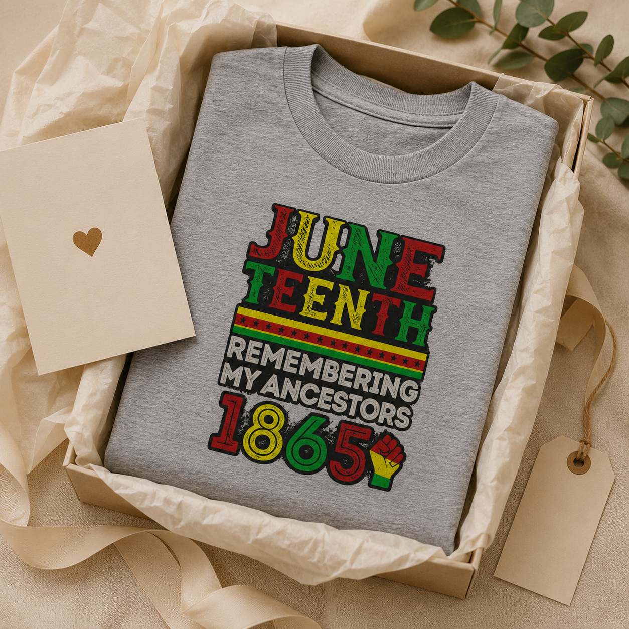 Juneteenth Remembering My Ancestors 1865 Tee