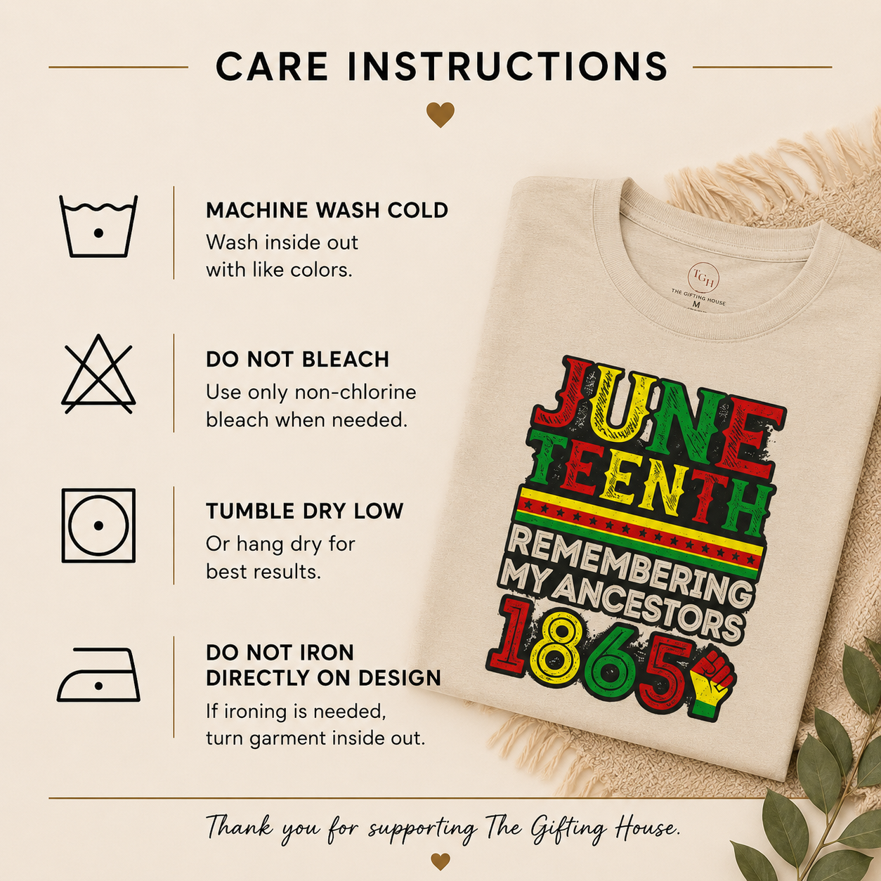 Juneteenth Remembering My Ancestors 1865 Tee